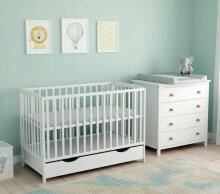 Elf Bed Arco Art.74241 Taupe Детская деревянная кроватка 120x60см