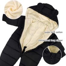 JiAmy Baby Winter Jumpsuit with Hood Art.74828 Black Pavasara/Rudens bērnu kombinezons (izm.56-74)