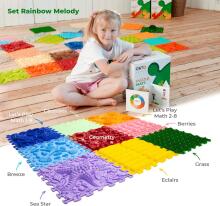 Orto Nature Orthopedic Mat Sets Rainbow Melody Art.OTN-S-RBM  Bērnu paklājs no 9 daļām
