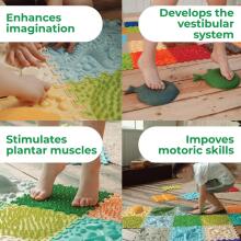 Orto Nature Orthopedic Mat Sets Rainbow Melody Art.OTN-S-RBM  Bērnu paklājs no 9 daļām