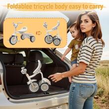 UBRAVOO Baby Tricycle Art.76891 bērnu trīsritenis, salokāms mazuļu trīsritenis ar pedāļiem