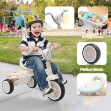 UBRAVOO Baby Tricycle Art.76891 bērnu trīsritenis, salokāms mazuļu trīsritenis ar pedāļiem