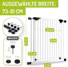 Bomi® Mira Safety Gate Art.76935 White  Ворота Безопасности