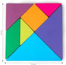 Happy Toys Puzzle Art.8709 Koka puzle Tangrams