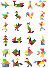 Happy Toys Puzzle Art.8709 Koka puzle Tangrams
