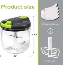 Sinnsally Manual Onion Chopper Art.78083 Мини блендер / размельчитель,900мл