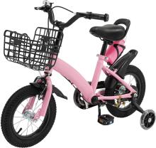 Kids Bike Wheels Collas 12' Pink Art.8059  Bērnu divritenis (velosipēds) ar palīgriteņiem