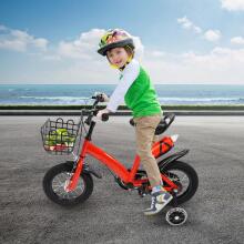 Kids Bike Wheels Collas 12' Red Art.8062   Children's two-wheeled bicycle with additional wheels