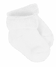 La bebe™ Natural Eco Cotton Baby Socks Art.81008 White Натуральные хлопковые носочки для новорожденного  [made in Estonia]