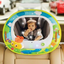 Munchkin Firefly Insight Mirror Art.012064 Interaktivais spogulis Bērna novērošanai automašīnā (regulējamais)