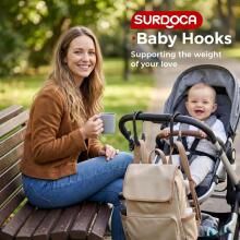Surdoca Pram Hook for Mum Art.81378  Замочек для ручки коляски