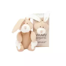 Wooly Organic Bunny Art.00202 Augstākas kvalitātes - Eko kokvilnas mīksta rotaļlieta Zaķēns, (100% dabisks)