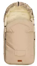 Sensillo Classic Romper Bag Art.84667 Cappuccino/Wool  Sleeping bag with natural sheepskin for a stroller