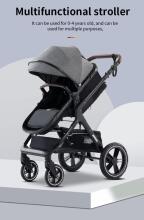 Kids Buggy 3 in 1 Art.X1 Grey  Stroller 3 in 1