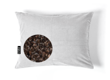 La bebe™ Pillow Eco Velvet 40x60 Art.73103 Beige/Grey 40x60 with ECO buckwheat filling