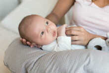 „La Bebe ™“ RICH medvilnės slaugos motinystės pagalvė, 85506 „Black Branch“ pasaga kūdikiui maitinti, miegoti, pasaga nėščioms moterims 30x175 cm