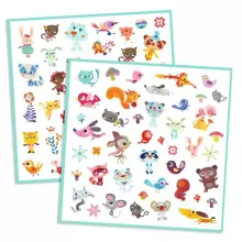 Djeco 160 наклеек Little Friends Art.DJ08842
