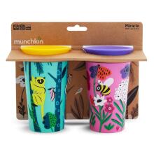 Munchkin Miracle Deco Cup 360° Art.86919 Monkey/Bee Mācību krūzīte 266 ml,2 gab