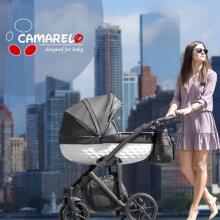 CAMARELO Maggio Art.MG-4. 3in1 Multifunctional Children’s Stroller, Black with Gold Accents