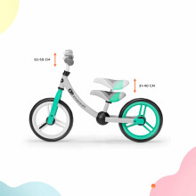 KinderKraft  2Way Next Art.KR2WAY00GRE0000 Light Green Детский велосипед - бегунок с металлической рамой