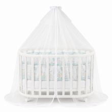 Lorelli Canopy Art.20051170001 White Luxurious universal canopy for a baby crib