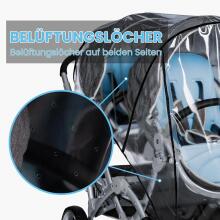 Universal Rain Cover for Twins Art.9161 Универсальный дождевик для коляски (двойни/близнецов)