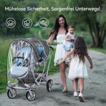 Universal Rain Cover for Twins Art.9161 Универсальный дождевик для коляски (двойни/близнецов)
