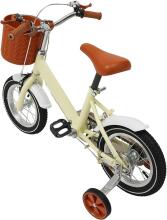 Kids Bike Wheels Collas 12' Beige Art.92089  Bērnu divritenis (velosipēds) ar palīgriteņiem