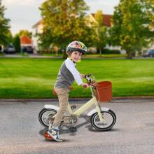 Kids Bike Wheels Collas 12' Beige Art.92089  Bērnu divritenis (velosipēds) ar palīgriteņiem