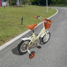 Kids Bike Wheels Collas 12' Beige Art.92089  Bērnu divritenis (velosipēds) ar palīgriteņiem