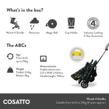 Cosatto Woosh 4 Pushchairs Art.92242 Carnival Детская прогулочная коляска
