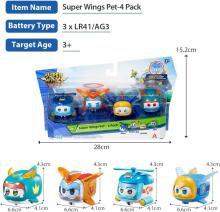 Super Wings Super Pets Art.92420  Set with interchangeable facial expressions and flash effect