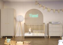 La Bebe™ Kids Wood Cot Tomi 18 Art.92455 Natural Детская деревянная кроватка 120x60см