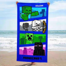 Carbotex Beach Towel Minecraft Art.MC24002024-R