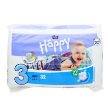 Happy Midi Детские подгузники 3 размер от 5-9 кг,32 шт.
