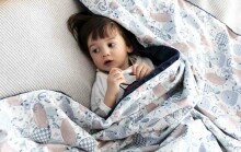 La Millou Unicorn Knight Blanket  Art.95447 Высококачественное детское двустороннее легкое одеяло (110x140 см)