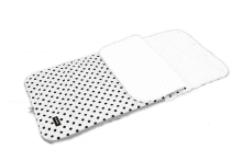 La bebe™ Minky+Cotton Sleeping bag Art.96510 White Мягкий конверт для коляски