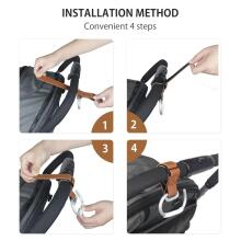 Vihir Pram Hook for Bags  Art.96697  Carabiner - holder for bags on the handle of a stroller