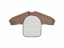 Jollein Bib  Art.029-869-66027 Meadow Chestnut - Vaikiškas meškiukas / seilinėlis su skaidriomis rankomis