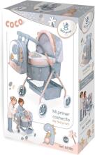 DeCuevas Toys Coco Art.86080 Leļļu rati ar somu