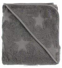 Smallstuff Baby Towel Grey Art.72001-02  Kapuutsiga fliisist rätik (85x85 sm)
