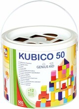 Bino Kubico Art.BN84204  Деревянные кубики в ведёрке