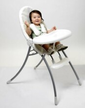 „Bloom Baby Urban Nano White & Black Art.BBE10502WSSB Išskirtinė aukšta kėdė