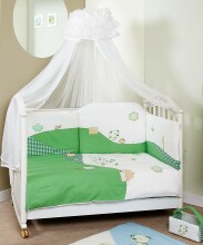 FERETTI - Bērnu gultas veļas komplekts 'Dogs Green Prestige' SESTETTO 6
