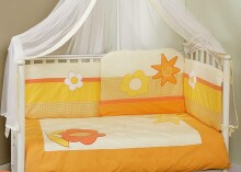 FERETTI -  Bērnu gultas veļas komplekts 'Sun Flower Premium' Quintetto 5 