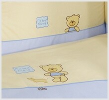 NINO-ESPANA  Bērnu gultas veļas komplekts 'Los Amigos Blue' 3 plus