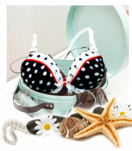 La Bebe™ Boutique Lingerie Cotton Art.41810 Fancy Dots&Buttons Maternity and Nursing Bra