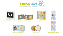 Baby Art 34120103 - Pranešimo spausdinimo rėmelis Rėmas su pėdų ir rankų atspaudais