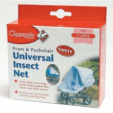 Clippasafe Art.CLI 190/2  BLACK Multifunctional mosquito net for baby strollers, bugies, beds