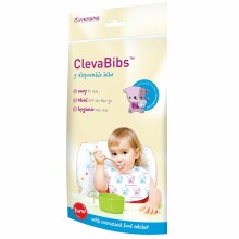 Cleva Mama Art. 7019 „ClevaBibs“ vienkartiniai vaikų žaislai kūdikiams 5 vnt.